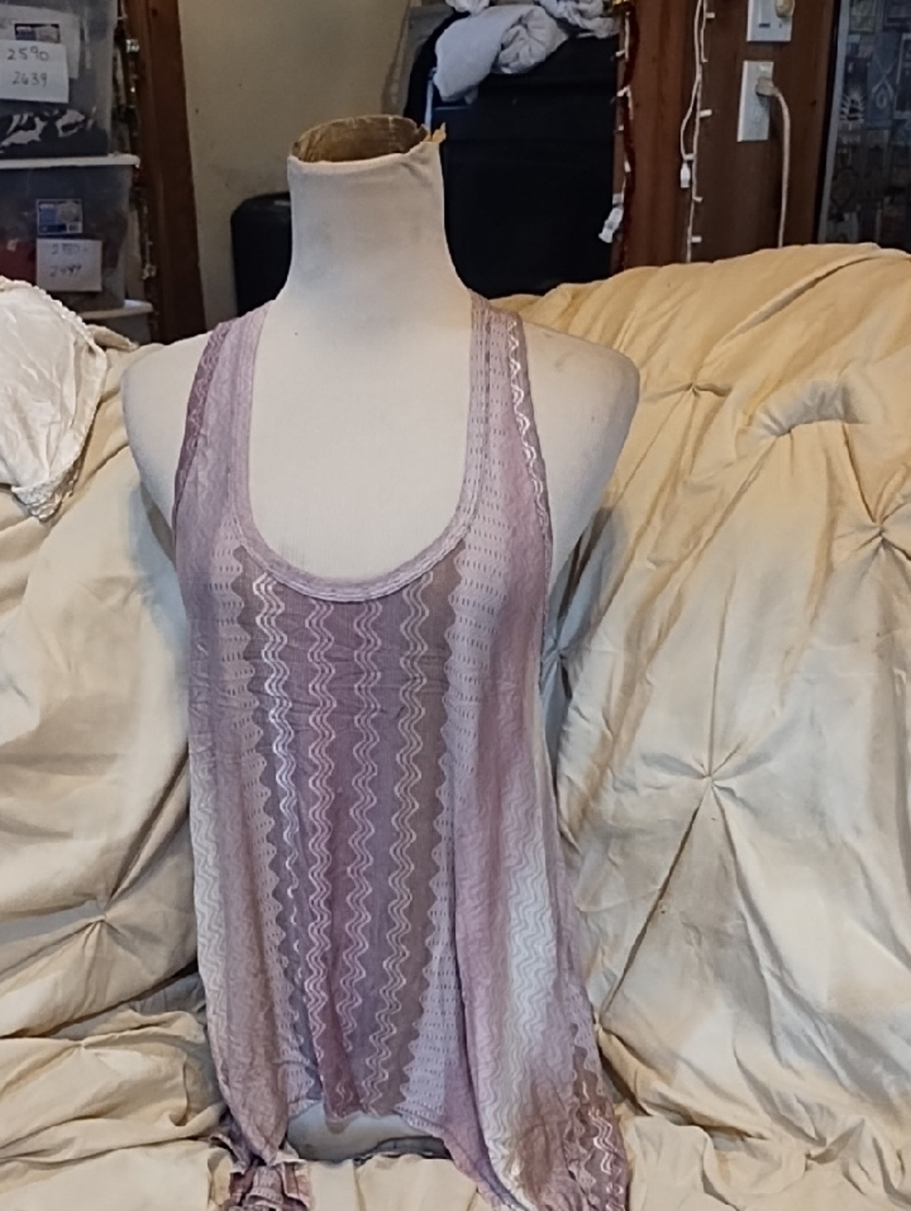 Alexie Lightweight  Sleeveless Tank - Dusty Rose